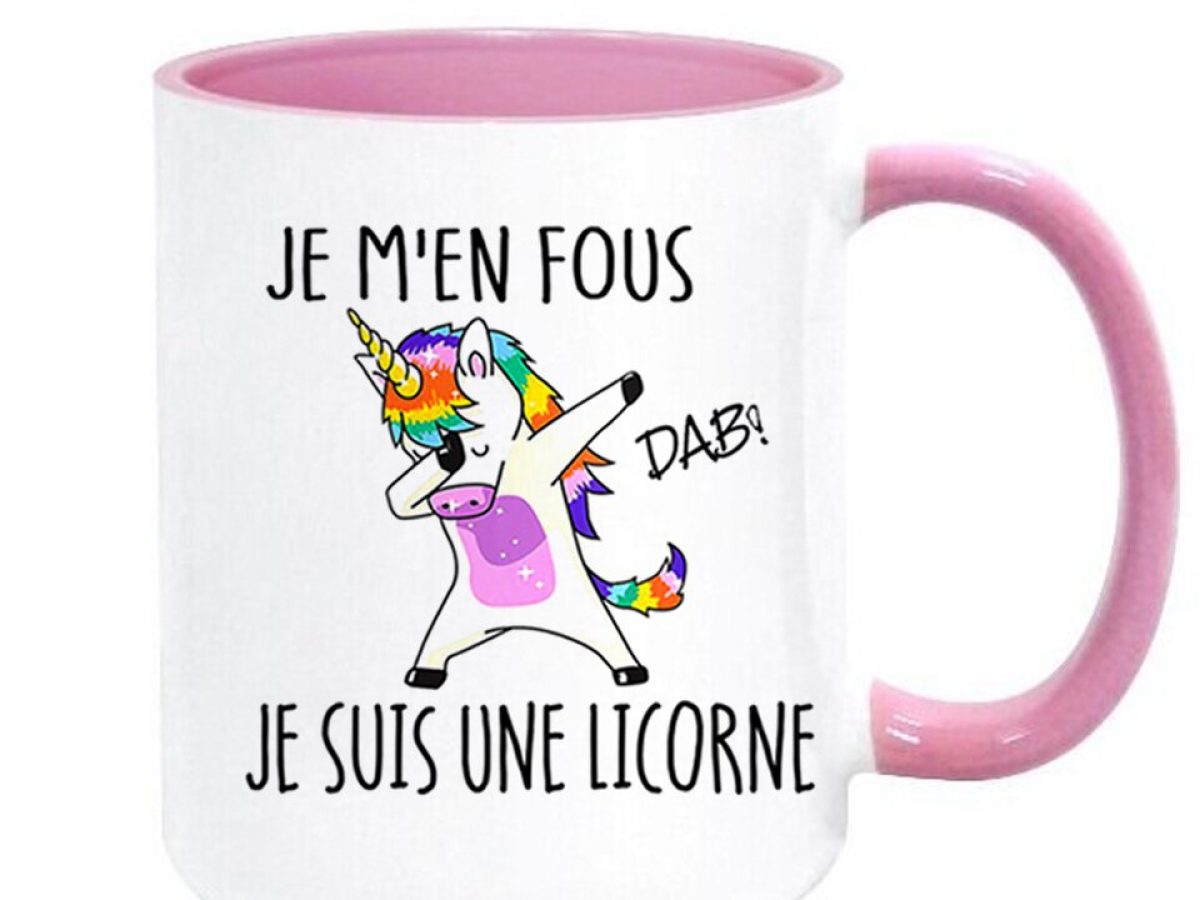 Tasse Humoristique Avocadocorn 15 Oz - Licorne Avocat, Céramique Blanche, Marque Gift Base